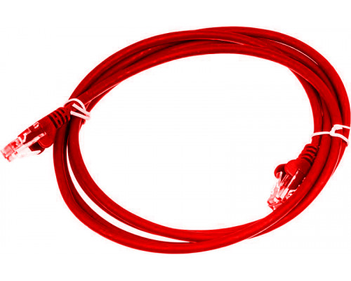 Шнур комм. Lanmaster, кат. 5е, неэкр., U/UTP, RJ45/RJ45, LSZH, 5м, красный