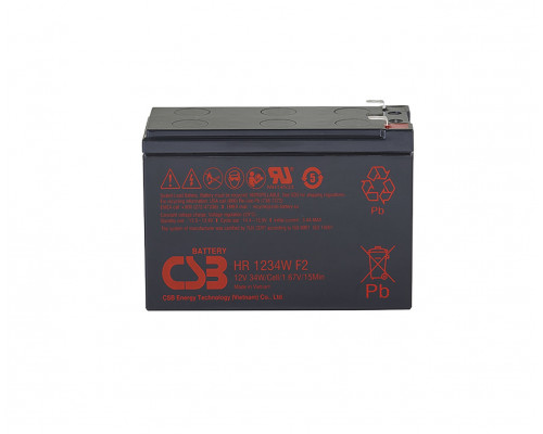Аккумулятор для ИБП CSB Battery HR, 94,3х64,8х150 мм (ВхШхГ),  необслуживаемый свинцово-кислотный,  12V/, (HR 1234 W)