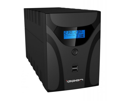 ИБП IPPON Smart Power Pro II Euro, 2200ВА, usb кабель в комплекте, линейно-интерактивный, напольный, 139х364х195 (ШхГхВ), 220V,  однофазный, (1029746)