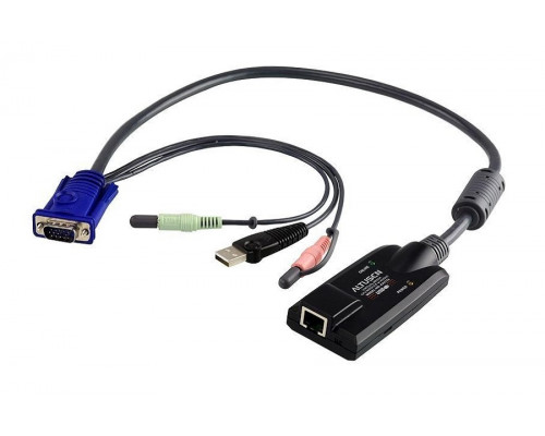 Переходник Aten, RJ45/HDB-15/stereo-Plug/USB(Type A), 230 х 430 х 900 мм, (KA7176-AX)