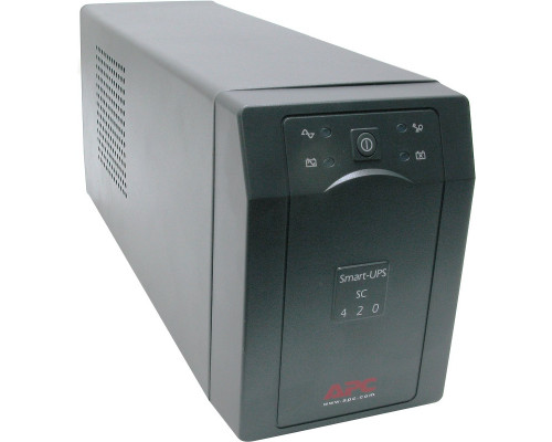 ИБП APC Smart-UPS SC, 420ВА, линейно-интерактивный, в стойку, 119х368х168 (ШхГхВ), 230V,  однофазный, Ethernet, (SC420I)