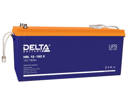 Аккумулятор для ИБП Delta Battery HRL-X, 223х238х522 мм (ВхШхГ),  необслуживаемый свинцово-кислотный,  12V/180 Ач, цвет: синий, (HRL 12-180 X)