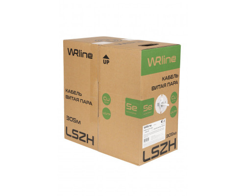 Кабель витая пара  WRline WR-UTP-4P-C5E-L-LSZH-GY