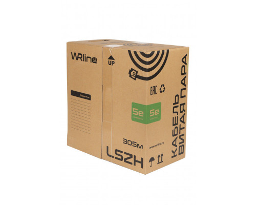 Кабель витая пара  WRline WR-UTP-4P-C5E-L-LSZH-GY