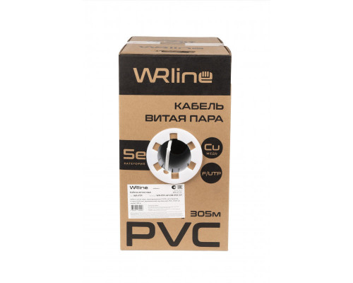 Кабель витая пара  WRline WR-FTP-4P-C5E-PVC-GY